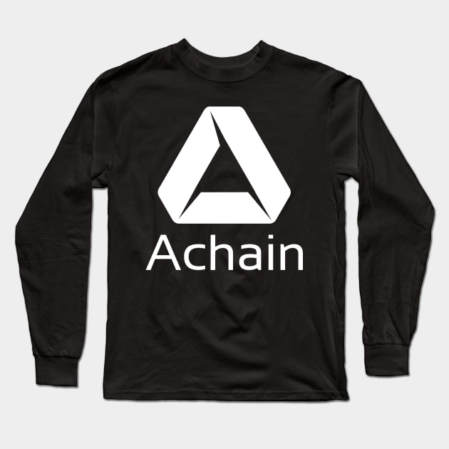 Achain ACT Token Crypto Logo Long Sleeve T-Shirt by ImSorry Gudboy